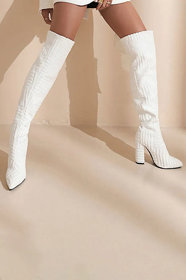 Graphic Print Smart Boots