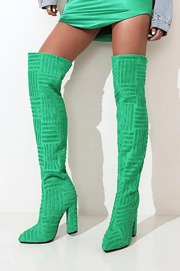 Graphic Print Smart Boots