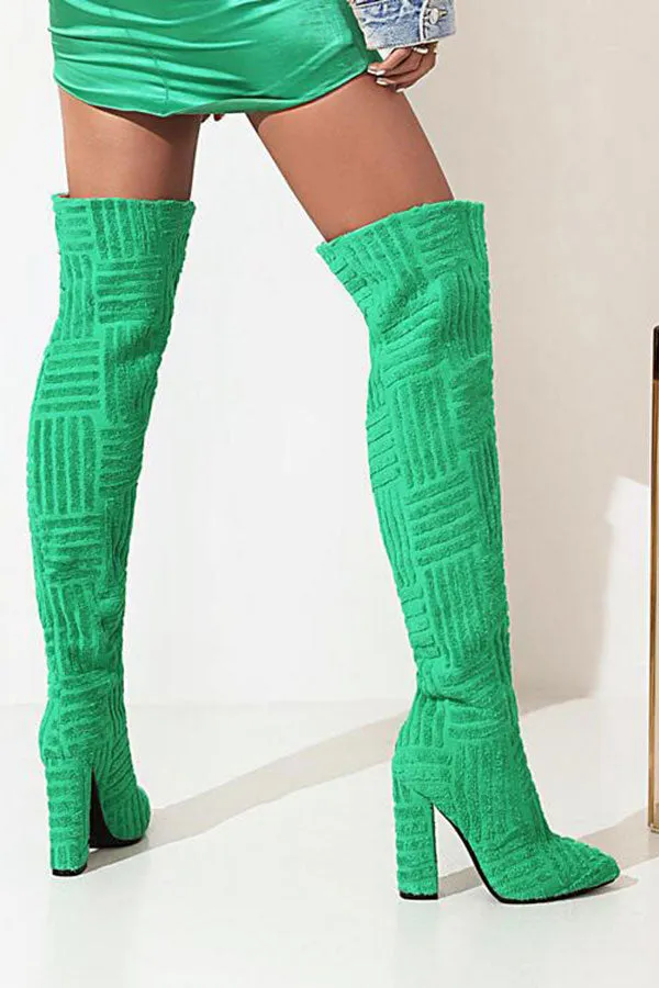 Graphic Print Smart Boots