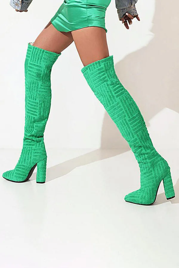 Graphic Print Smart Boots