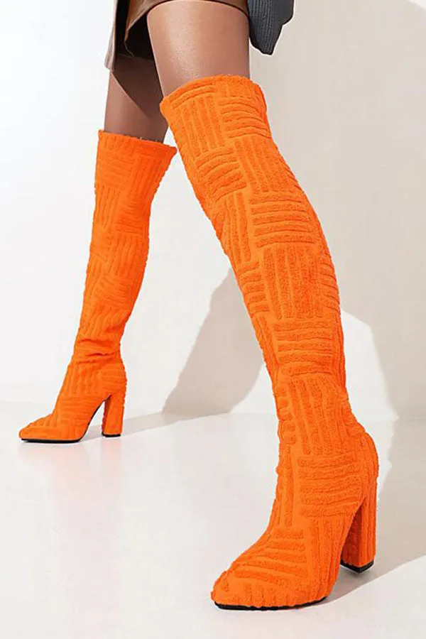 Graphic Print Smart Boots