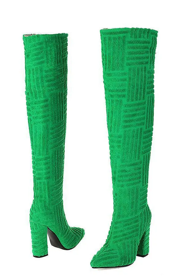 Graphic Print Smart Boots