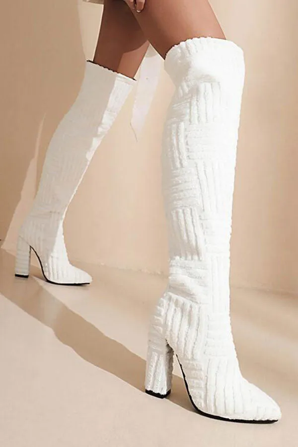 Graphic Print Smart Boots
